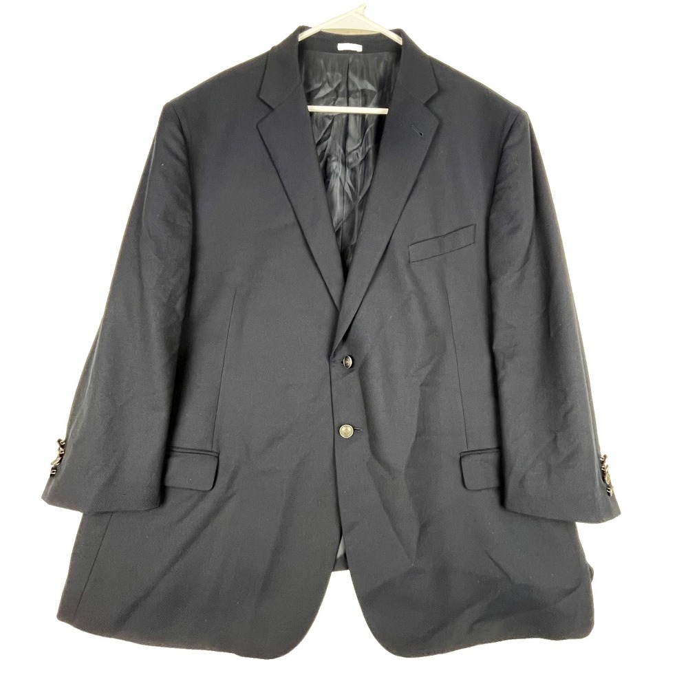 Joseph Abboud 50S Executive Fit Blue Navy Wool Blazer Reda 1865 Double Vent